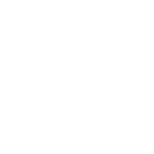 Weißes Maigut Hochzeiten Logo auf schwarzem Hintergrund, modern und reduziert